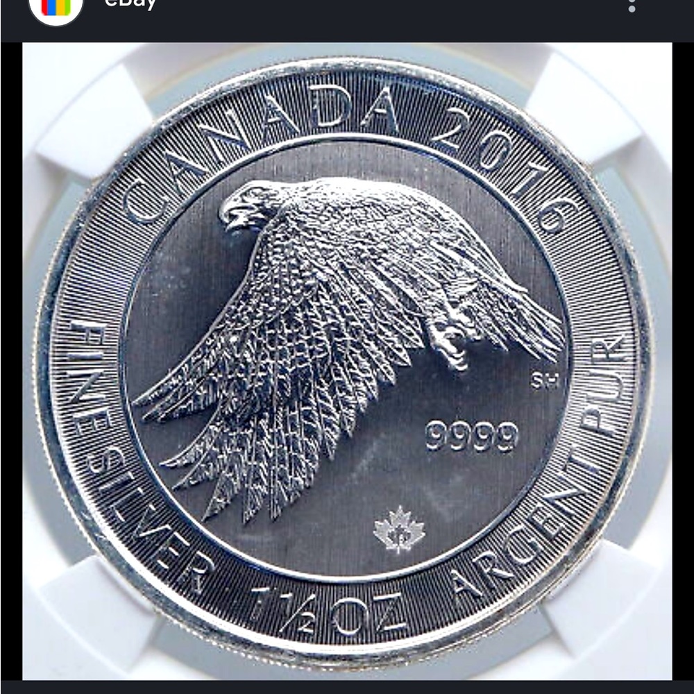 2016 1.5oz silver QEII coin